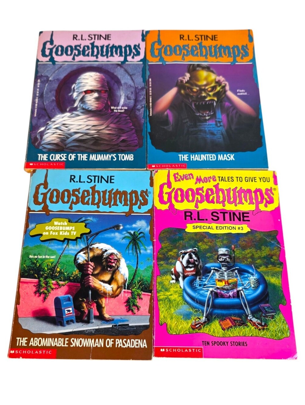 Goosebumps Spooky Scary Fun 90s Books Lot Of 4